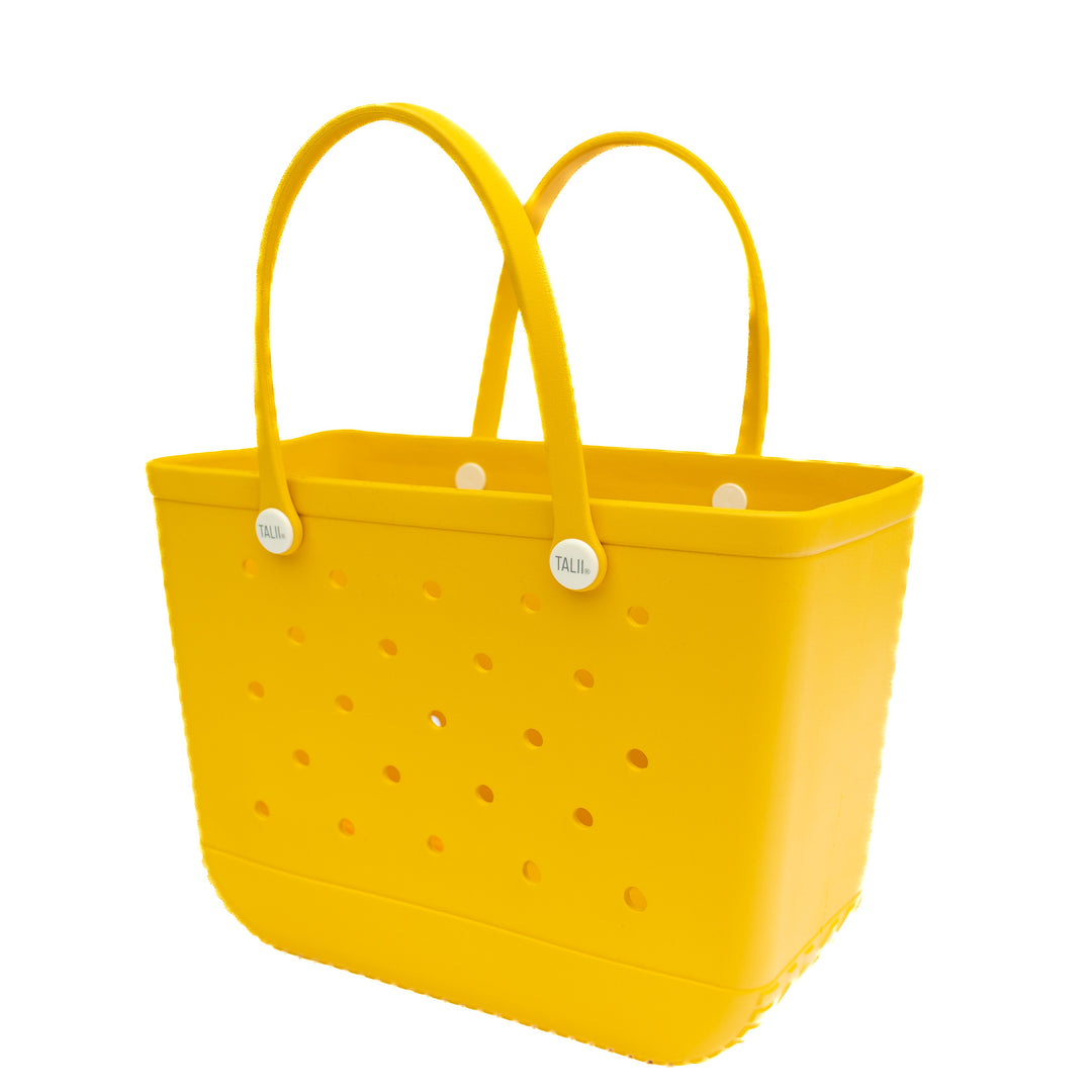LARGE SPECKLED YELLOW TOTE