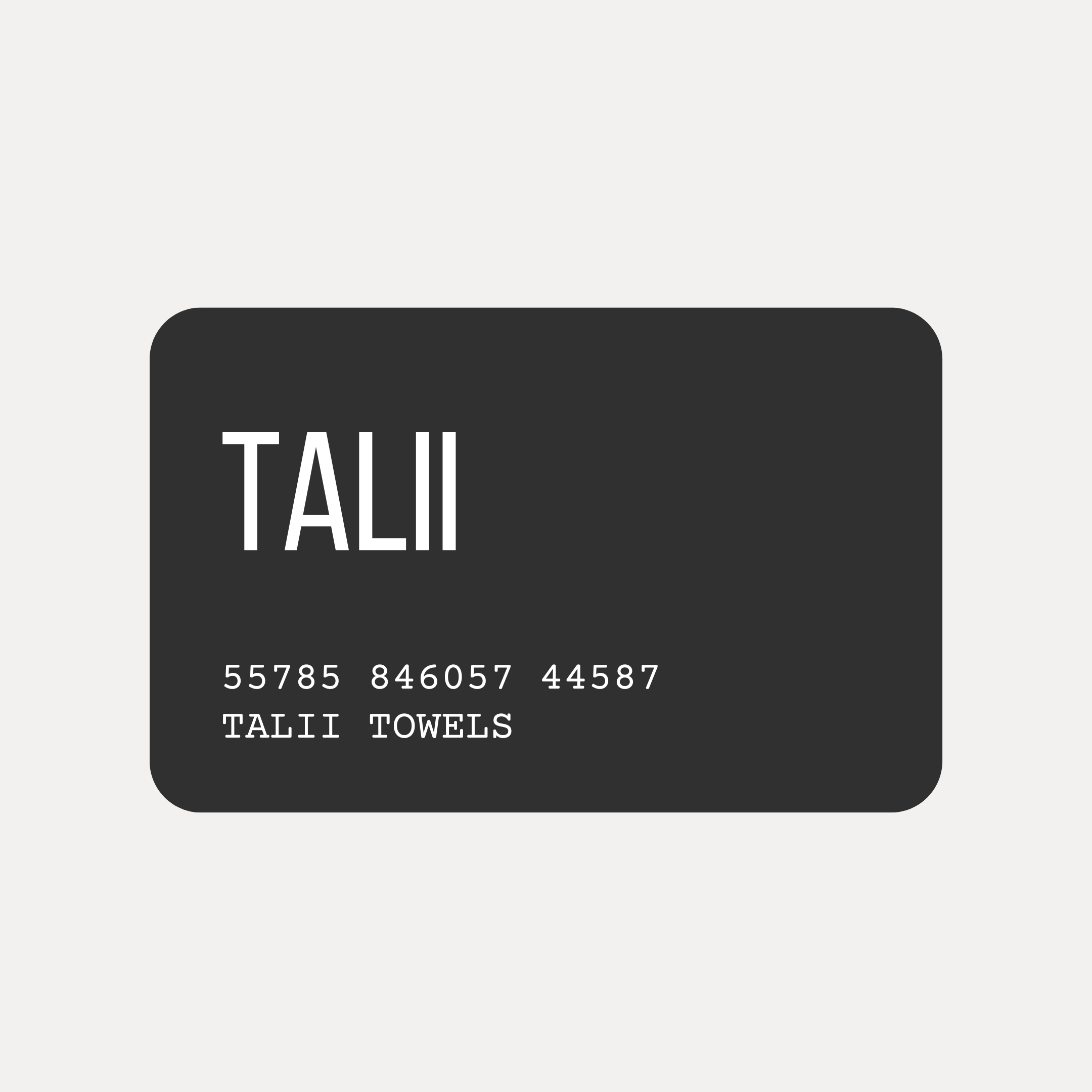 Carte cadeau Talii